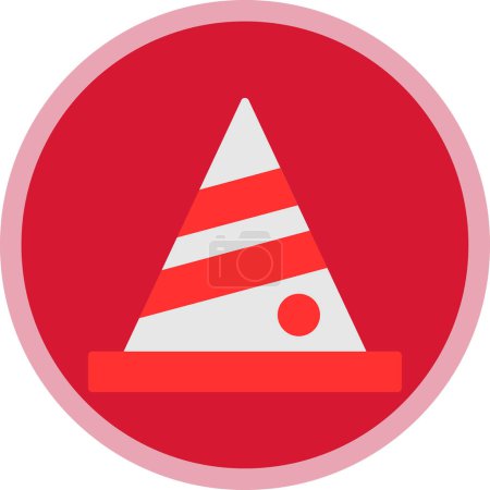 Ilustración de Triangle cone flat vector icon design - Imagen libre de derechos