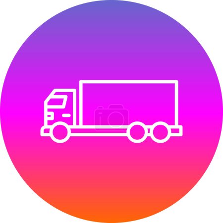 Ilustración de Entrega servicio camión aislado icono vector ilustración diseño - Imagen libre de derechos