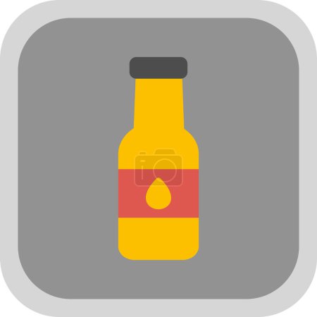 Illustration for Soda bottle icon, vector illustration - Royalty Free Image