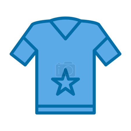 Téléchargez les illustrations : Icône de t-shirt ou logo isolé signe symbole vectoriel illustration - en licence libre de droit