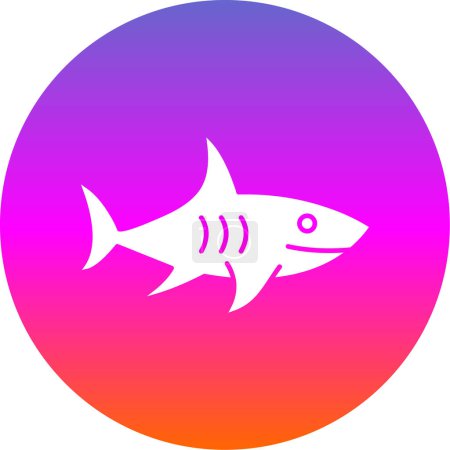Ilustración de Icono web de tiburón, ilustración vectorial - Imagen libre de derechos