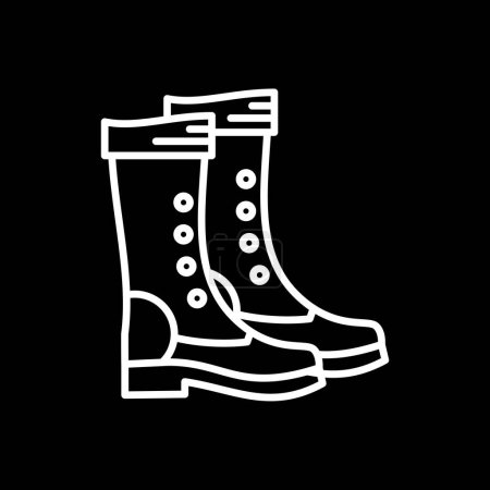 Illustration for Hiking boots icon, vector illustration design - Royalty Free Image