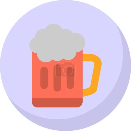 Ilustración de Icono de cerveza, estilo de esquema - Imagen libre de derechos