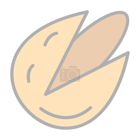 Ilustración de Nuez de pistacho. icono web ilustración simple - Imagen libre de derechos