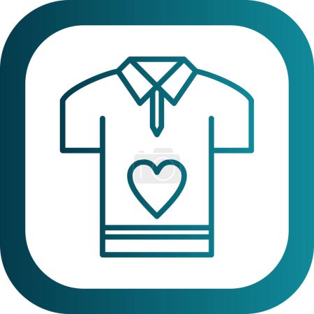T-shirt icon design. T-shirt, icon, cotton, men's, casual, apparel, clothing vector illustration