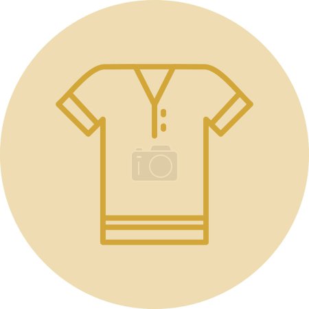 T-shirt icon design. T-shirt, icon, cotton, men's, casual, apparel, clothing vector illustration