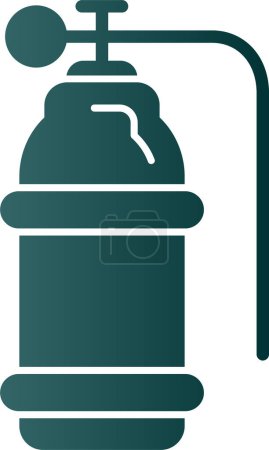 Illustration for Oxygen tank web icon simple design illustration - Royalty Free Image