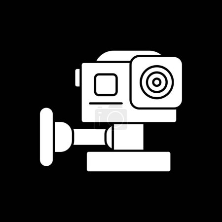 Téléchargez les illustrations : Icône Action Camera, illustration vectorielle design simple - en licence libre de droit
