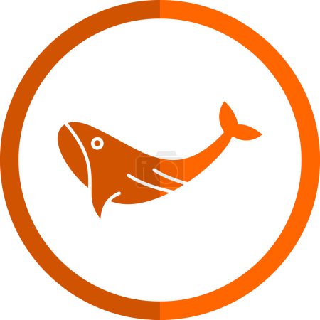 Ilustración de Icono de ballena. Ilustración vectorial - Imagen libre de derechos