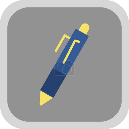 Ilustración de Icono de pluma estilográfica, vector ilustración diseño simple - Imagen libre de derechos