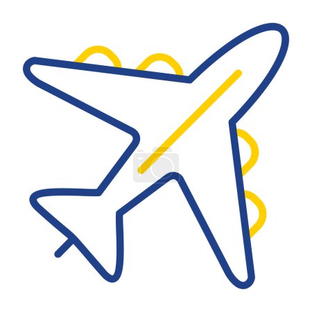 Illustration for Airplane. web icon simple design - Royalty Free Image