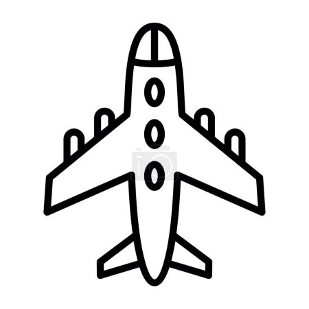 Illustration for Airplane. web icon simple design - Royalty Free Image