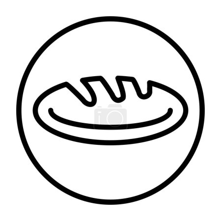 Téléchargez les illustrations : Illustration vectorielle de l'icône du pain - en licence libre de droit