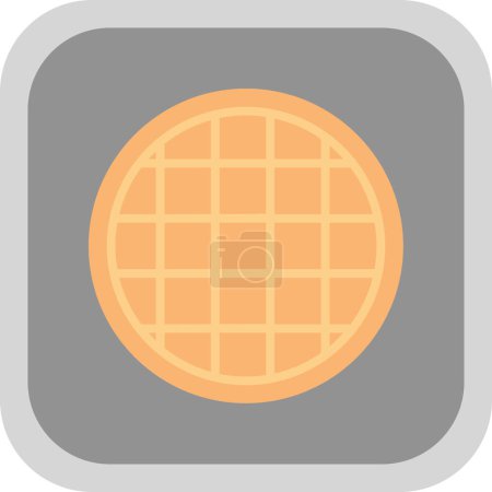 Ilustración de Waffle icono web, ilustración vectorial - Imagen libre de derechos