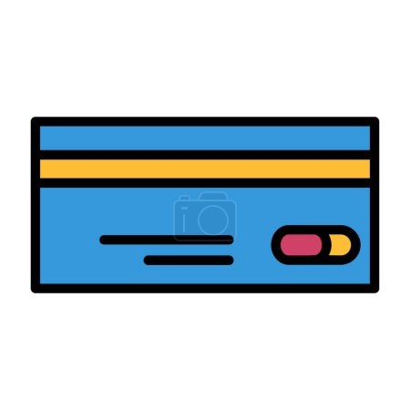 Téléchargez les illustrations : Icône de carte de crédit, illustration vectorielle - en licence libre de droit