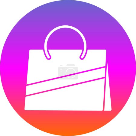Ilustración de Icono de la bolsa de compras, ilustración del vector - Imagen libre de derechos
