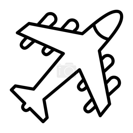 Téléchargez les illustrations : Avion. icône web design simple - en licence libre de droit