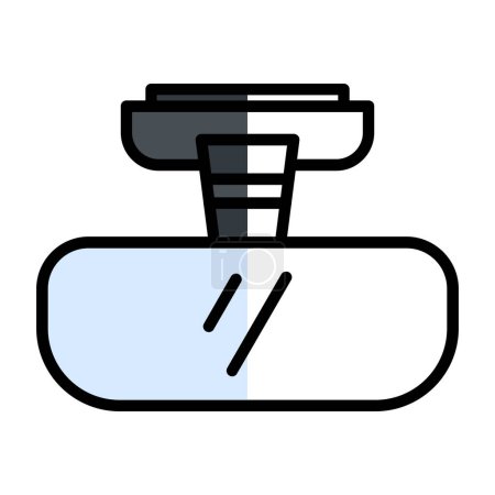 Rearview mirror icon vector illustration
