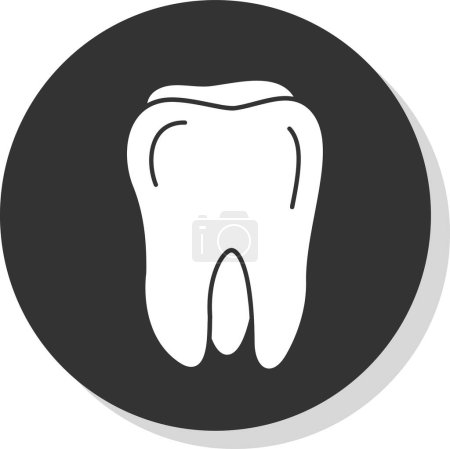Ilustración de Icono del diente, vector de ilustración degisn - Imagen libre de derechos