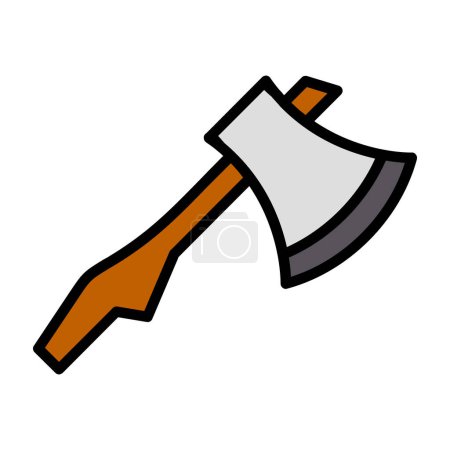 Illustration for Vector Design Axe Icon Style - Royalty Free Image