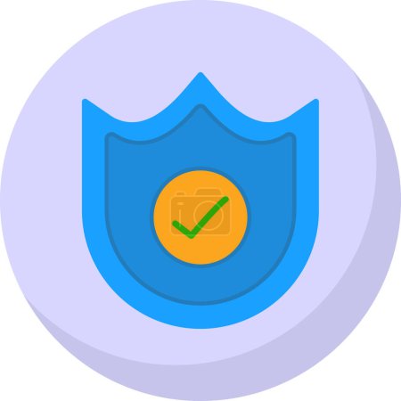 Illustration for Shield icon, vector illustration simple design - Royalty Free Image