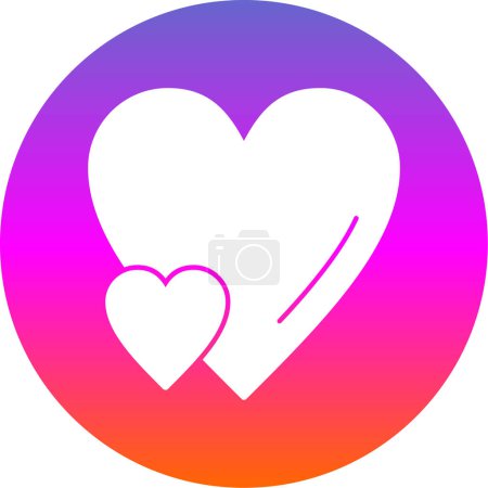 Illustration for Heart icon, vector illustration simple design - Royalty Free Image