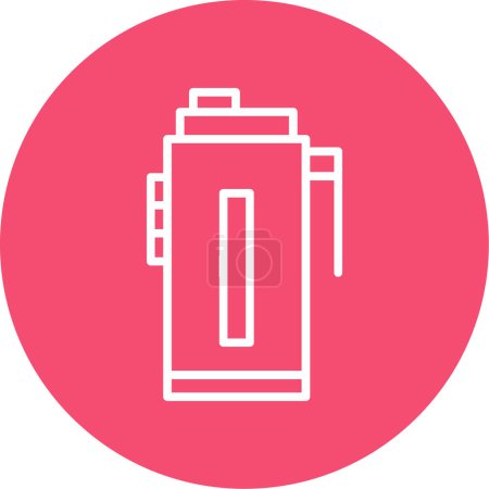 Ilustración de Icono de botella de agua, ilustración vectorial diseño simple - Imagen libre de derechos