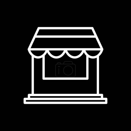 Illustration for Simple store building icon, vector illustration design - Royalty Free Image