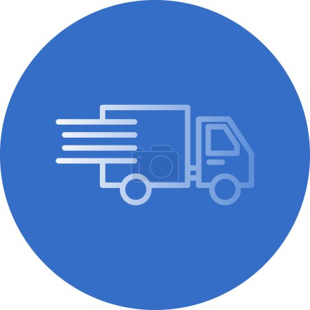 Ilustración de Entrega o camión de carga icono - Imagen libre de derechos