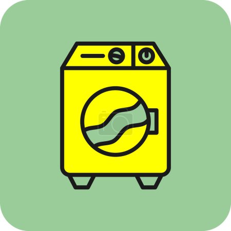 Ilustración de Ilustración vectorial de una lavadora - Imagen libre de derechos
