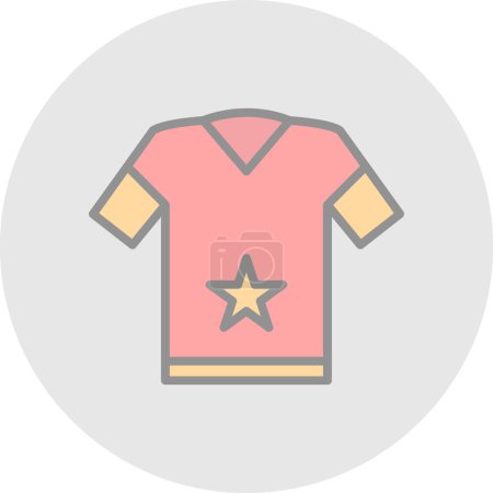 Ilustración de Icono de la camiseta o logotipo símbolo de signo aislado vector ilustración - Imagen libre de derechos