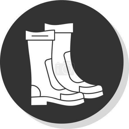 welly boots icon, vector illustration design