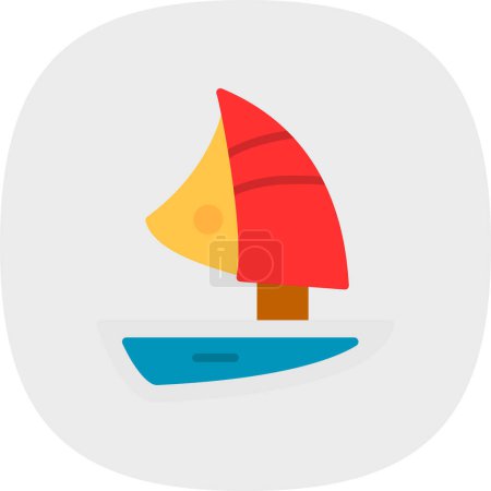 Photo for Boat icon vector illustration - Royalty Free Image