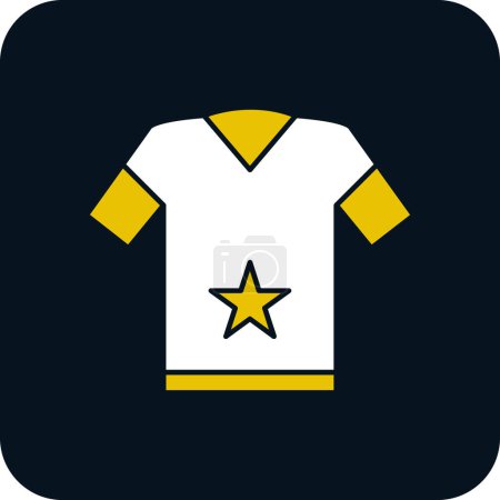 Ilustración de Icono de la camiseta o logotipo símbolo de signo aislado vector ilustración - Imagen libre de derechos