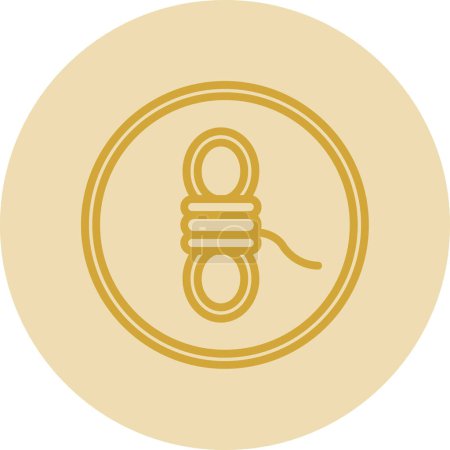 Photo for Vector illustration of Rope flat icon - Royalty Free Image