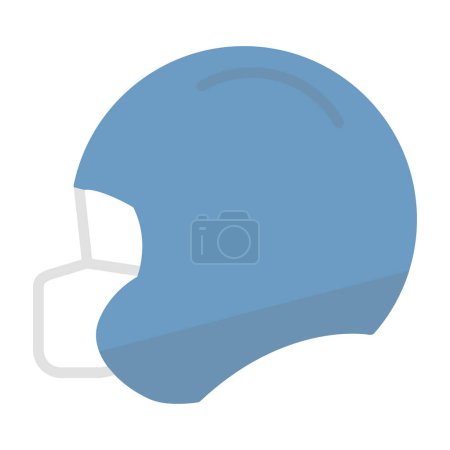 Téléchargez les illustrations : Illustration vectorielle d'icône de casque de football - en licence libre de droit