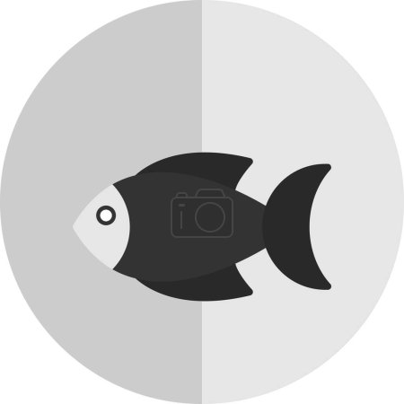 Illustration for Fish icon, vector illustration simple design - Royalty Free Image