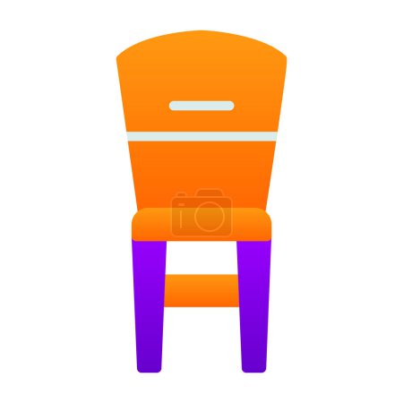 Illustration for Chair. web icon simple illustration - Royalty Free Image