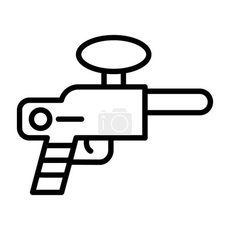Illustration for Paintball gun icon, vector illustration - Royalty Free Image