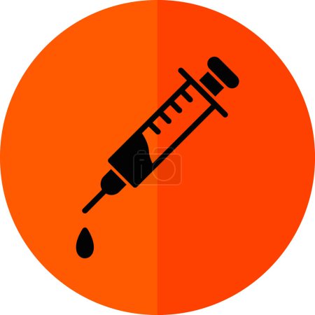 Illustration for Syringe. web icon simple illustration - Royalty Free Image