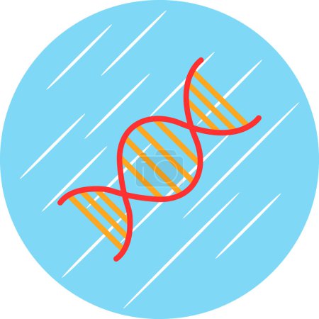 Illustration for Dna. web icon simple illustration - Royalty Free Image