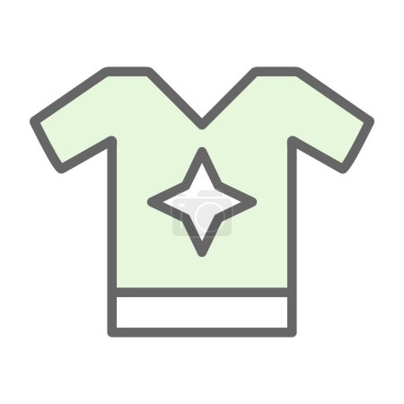 Ilustración de Icono camiseta, ilustración vectorial diseño simple - Imagen libre de derechos