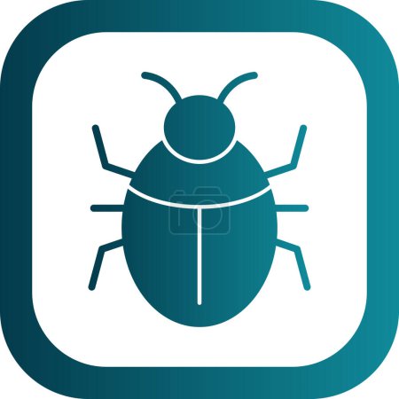 Illustration for Bug or insect or antivirus sign. web design and mobile design - Royalty Free Image