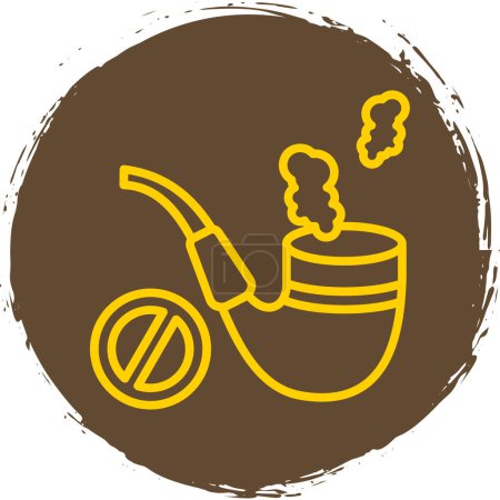 Ilustración de Fumar icono de tubería, vector ilustración diseño simple - Imagen libre de derechos