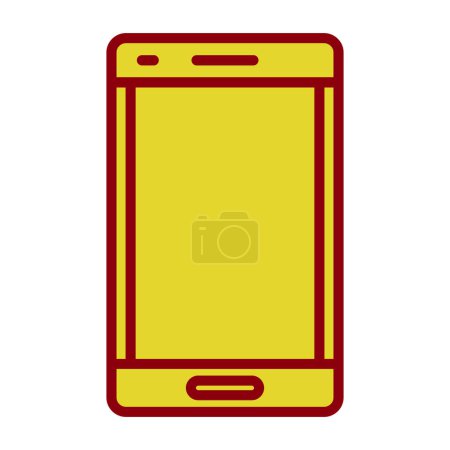 Illustration for Smartphone icon isolated on background. Trendy telephone template for web site, app, cell symbol and smartphone logo - Royalty Free Image