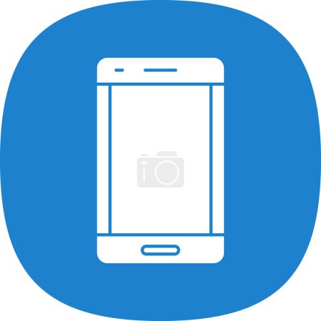 Téléchargez les illustrations : Icône Smartphone isolé en arrière-plan. Modèle de téléphone tendance pour site Web, application, symbole de cellule et logo de smartphone - en licence libre de droit