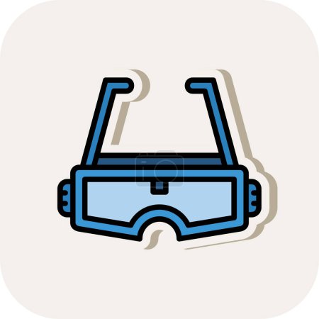 vector illustration of Augmented Reality Glasses icon