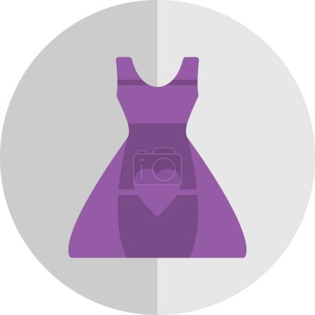 Téléchargez les photos : Icône de robe, illustration vectorielle design simple - en image libre de droit
