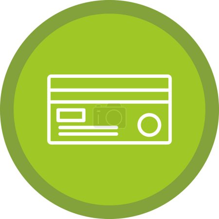 Ilustración de Icono de la tarjeta de crédito, ilustración vectorial - Imagen libre de derechos