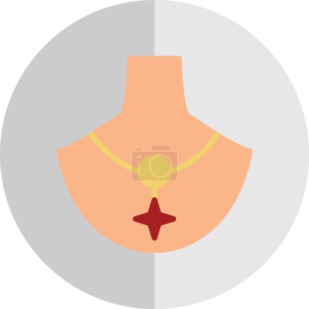 illustration vectorielle de pendentif icône de bijoux 